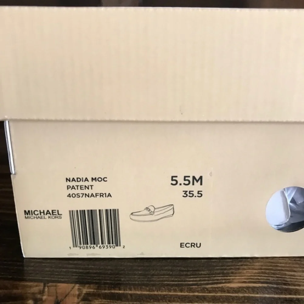 NWB Michael Kors Tan Leather Slip Ons 5.5